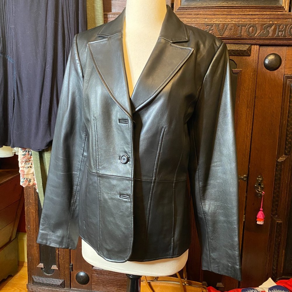 Caslon Leather Jacket - M